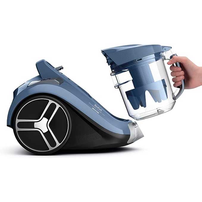 Tefal Compact Power XXL Canister Vacuum Cleaner, 2.5L 550 Watts, Blue/Grey, TW4871HA